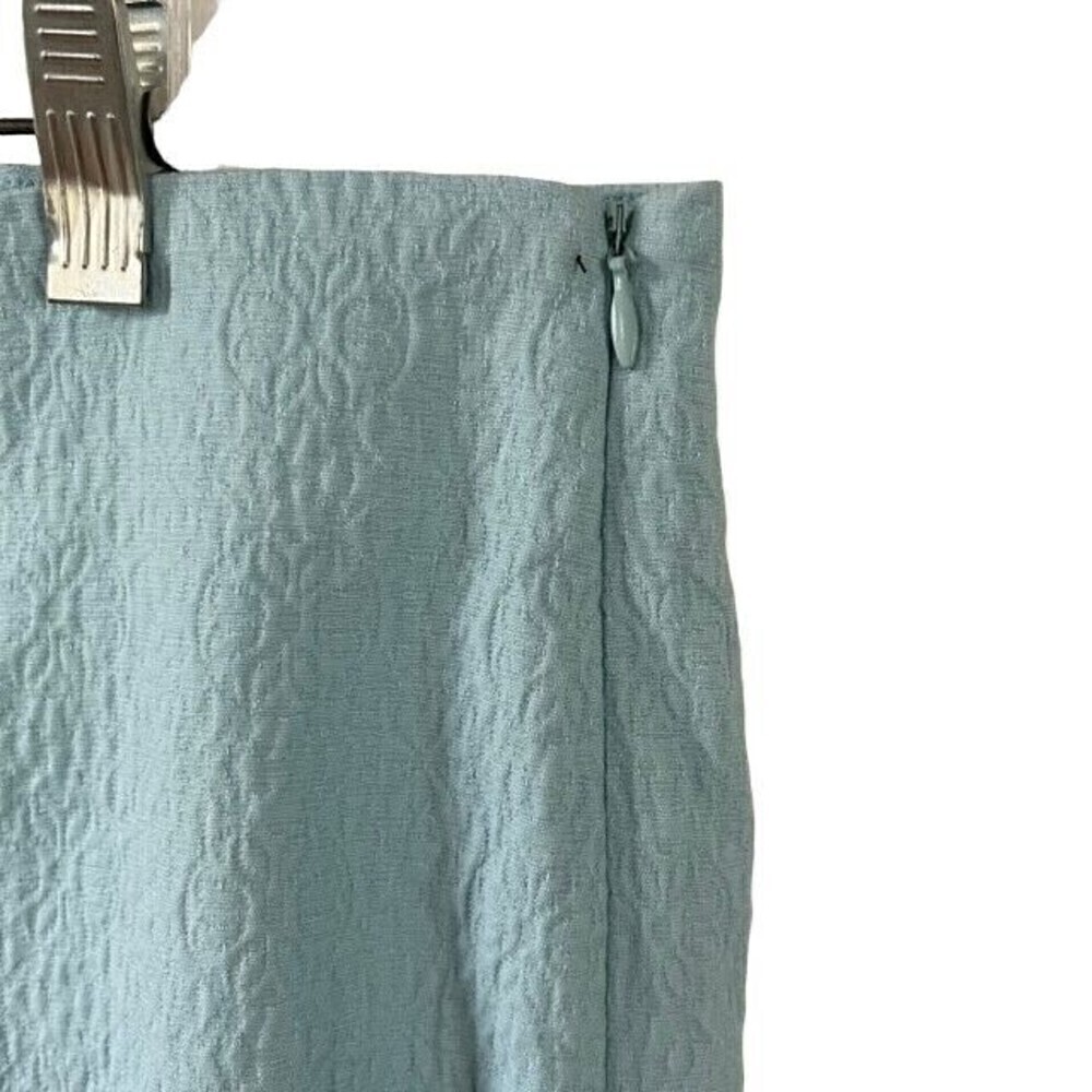 Talbots Turquoise Patterned Pixie Pants Size 14 - image 7